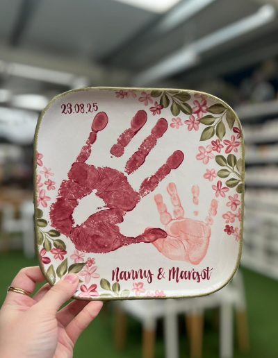 Baby and Nanny Hand Prints